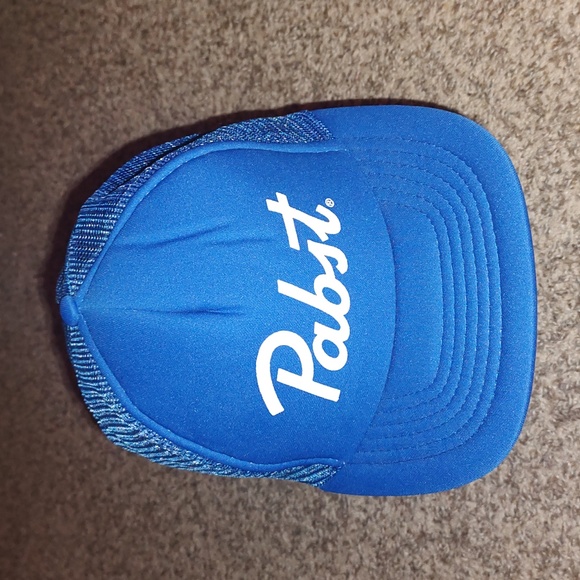 Vintage Pabst PBR Beer Men's Blue Rope Adjustable Snapback Hat Cap - Main Image